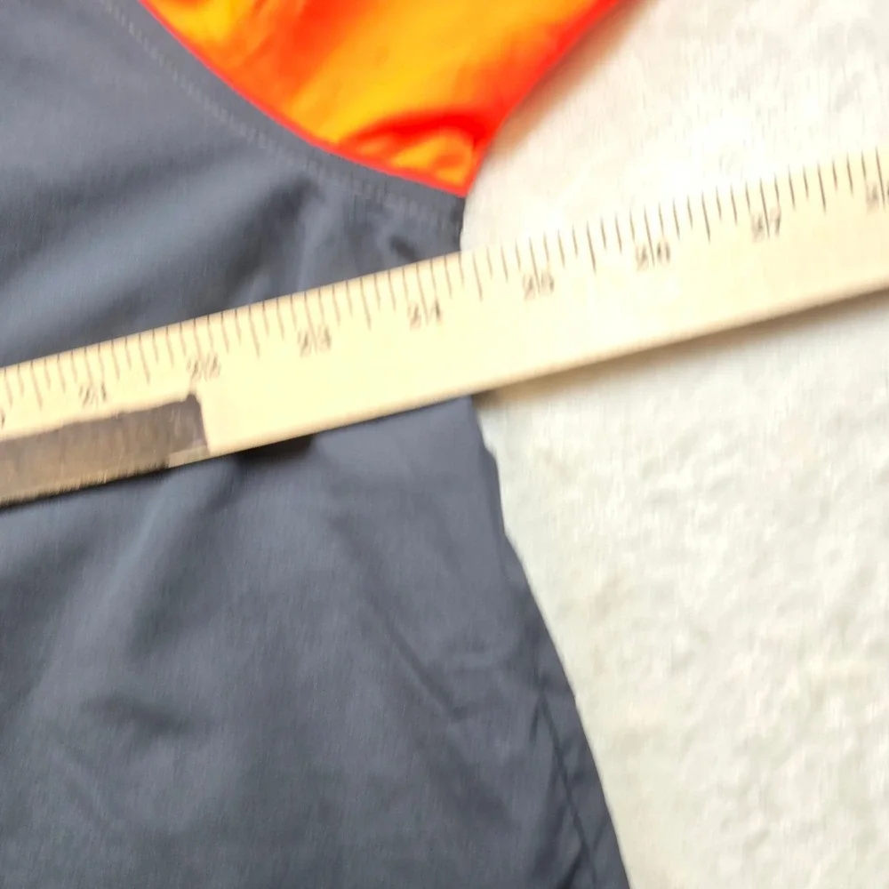 Adidas Climaproof Track‎ Jacket Mens Medium Black with Orange Full Zip